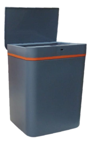 Cesto De Basura Con Sensor Inteligente Vivendi 51303 De 15l Gris