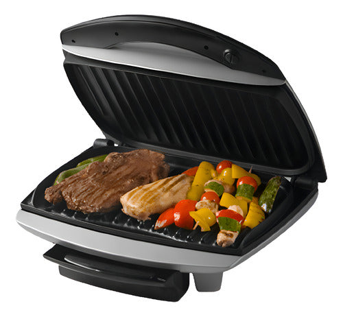 Parrilla Eléctrica Atma Grill Antiadherente 1400w Gris