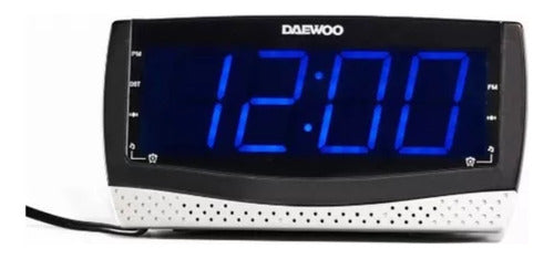 Radio Reloj Despertador Daewoo Di978 Fm Cargador Usb Negro