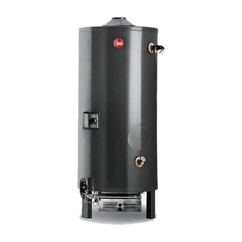 Termotanque Rheem A Gas Linea Comercial 250lts Tio Musa Gris Oscuro