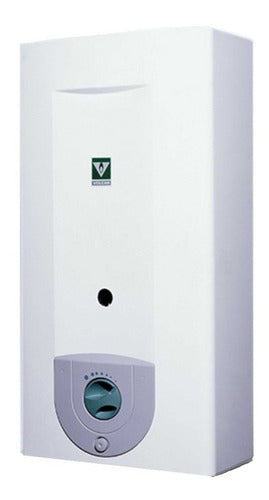 Calefon Volcan De Tiro Natural 313brvn Gas Natural 12l Blanco Gn