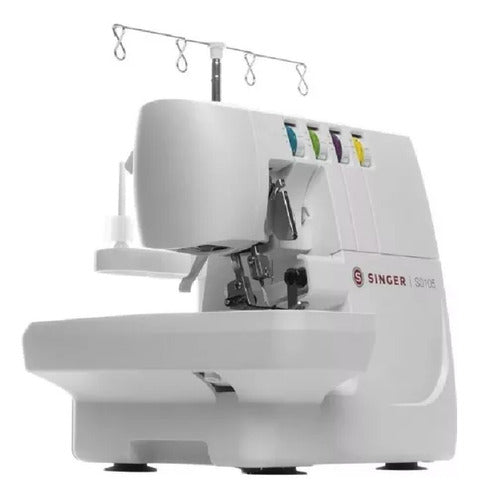 Máquina De Coser Portable Overlock Singer S0105 Blanca Blanco