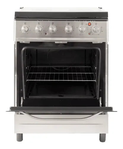 Cocina Electrica Kanjiblack 60cm Kjh-ekxl01v Plateado