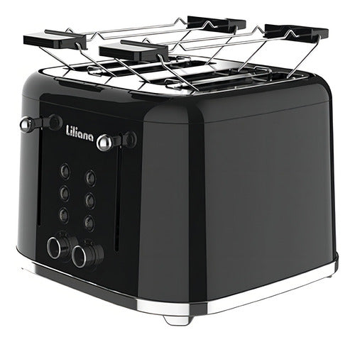 Tostadora Liliana Retrostyle At932 Color Negro