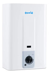 Calefon Escorial 14 Lts Tiro Natural Automático Sin Piloto! Color Blanco Tipo De Gas Gn