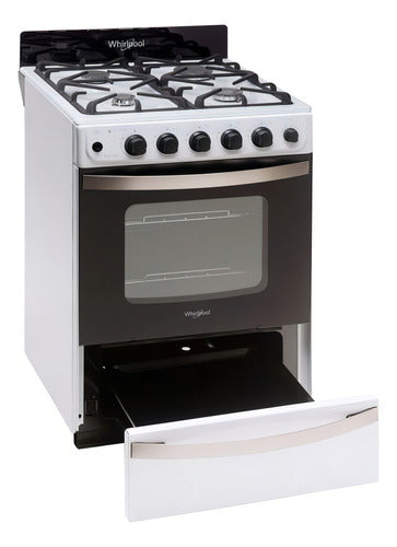 Cocina Whirlpool Multigas 56 Cm Blanca Color Blanco