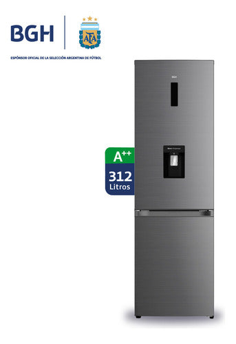 Heladera Inverter No Frost Bgh 312l Brc330i2a Color Dark Inox