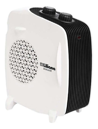 Caloventor Eléctrico Liliana Cfh510 Blanco Y Negro Tio Musa Blanco/negro