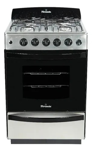 Cocina Multigas Florencia 5538 Acero Clase A 4 Hornallas Cs Acero Inoxidable