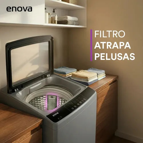 Lavarropas Carga Superior Enova Le08s10-gr-l 8kg Gris