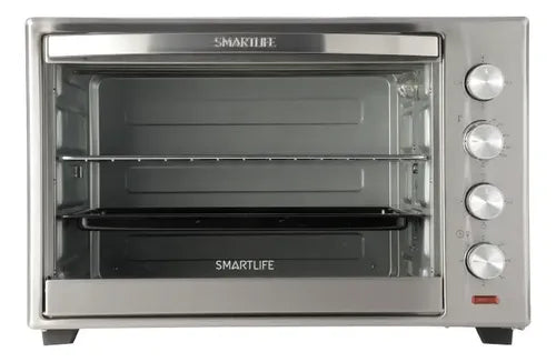 Horno Eléctrico Smartlife Conveccion Spiedo 50l 6 Funciones Gris