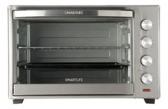 Horno Eléctrico Smartlife Conveccion Spiedo 50l 6 Funciones Gris