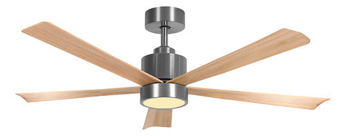 Ventilador De Techo Con Luz Liliana Vthm935r 1.35 M 50 Gris Oscuro Marrón Madera 5