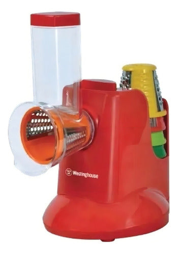 Rallador Eléctrico Cortador Vegetal Westinghouse Salad Maker Color Rojo