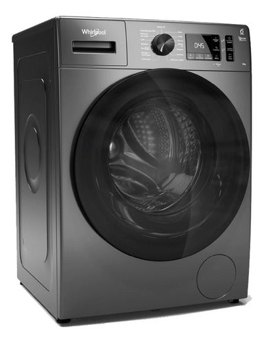 Lavarropas Whirlpool Wnq90as Frontal 9kg Inverter Titanium Color Gris Oscuro