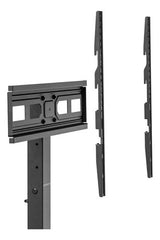 Soporte Pie Vidrio Para Smart Tv 37  A 75  Con Vesa Regulable Negro