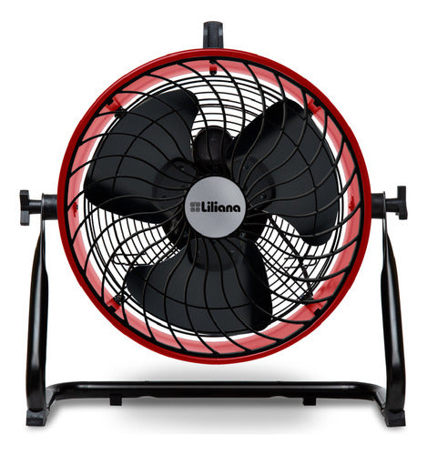 Turboventilador Industrial 16p 3en1 Liliana Vthd16r Rojo C 40.64 Cm 50 Rojo Negro Metal 3