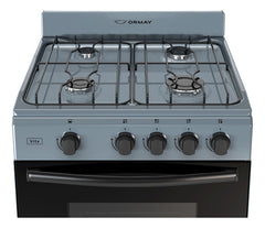 Cocina Multigas Ormay Vita Gris 4 Hornallas 91l Clase A Cs
