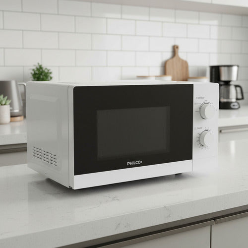 Microondas Philco Wphrw20uatm 20l Blanco 5 Niveles 700w