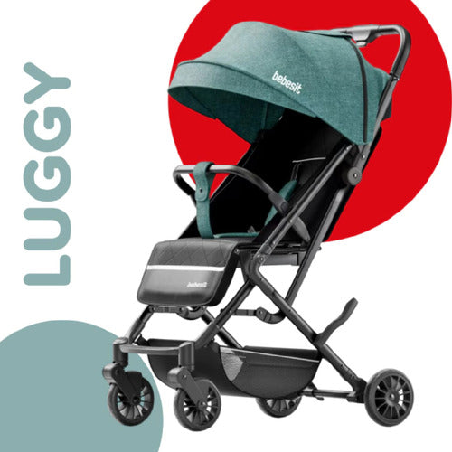 Cochecito Plegado Bebesit 1301-b Luggy Verde 3 Posiciones Cs Verde Negro