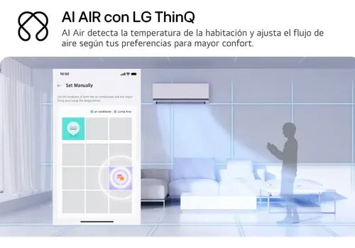 Aire Split LG Dualcool 3517w Frio Calor S3-w120a1da Ai Bla Blanco