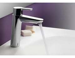 Griferia Lavatorio Monocomando Mediano Fv Puelo 0181.01/b5cr Cromo Cromado