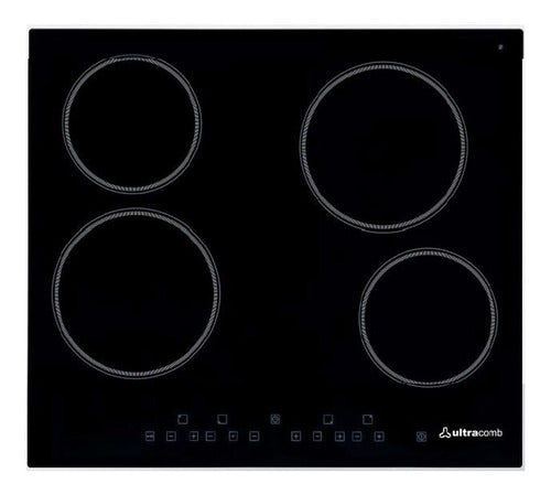 Anafe Eléctrico Ultracomb An-e604 Vitrocerámico Empotrable Color Negro