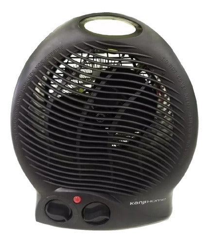 Caloventor Con Termostato Kanji Home Ch103 De 2000w Tio Musa Negro