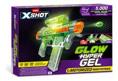 Lanza Hyper Gel Pistola Zuru Xshot Glow In The Dark 5000 Css Verde