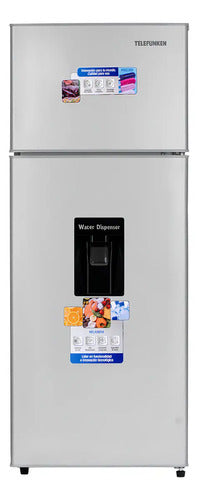 Heladera Telefunken Tfk-hd22 Con Dispenser 220l Silver Plateado