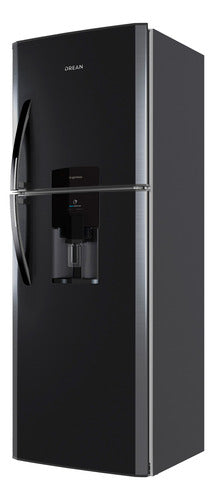 Heladera Con Freezer Drean Hdr400f41n Ciclica Dispenser Cs Negro