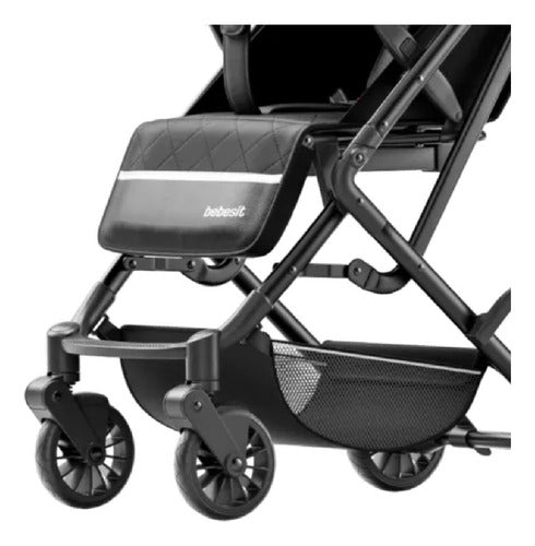 Cochecito Plegado Bebesit 1301a Luggy Negro 3 Posiciones Cts Negro Negro