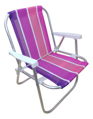 Sillon Bajo Aluminio Botafogo 1 Posicion Hasta 90kg Violeta Violeta