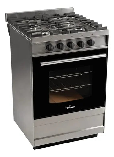 Cocina Comercial Florencia 5818 De 4 Hornallas 56cm Inox