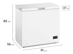 Freezer Horizontal Gafa De 200l Inverter Blanco Fghi202b-m