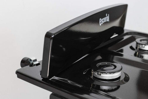 Cocina A Gas Natural Escorial Candor S2 Negra Cs Negro
