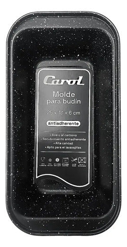 Molde Para Pan Budinera Horno Antiadherente Carol 6082fne Negro