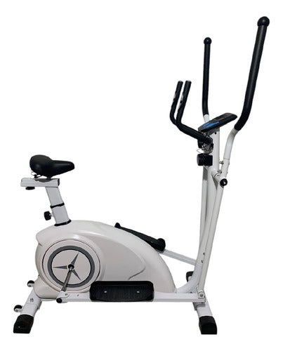 Bicicleta Eliptica Con Asiento Tm 61505 Blanco Abs Acero Cts Blanco