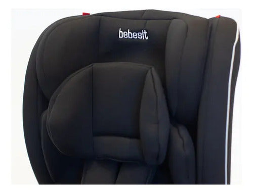Butaca Bebe Negro Bebesit Isofix Grupo 0-1-2-3 Infantil Color Negro