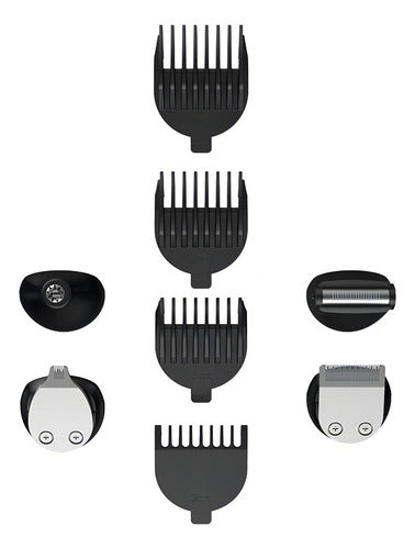 Cortadora De Pelo Ga.ma Multi-estilo Gc625 Set Ga.ma Negro/plata