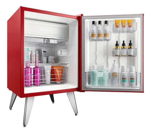 Heladera Whirlpool Retro Roja 76 Lts Rojo