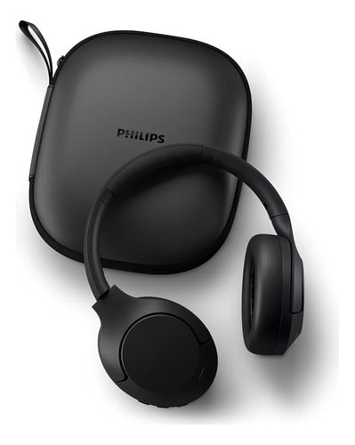 Auriculares Philips Bluetooth Tah8507bk/00 Pc 55hs Gamer Color Negro