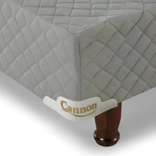 Base Sommier 1 Plaza Cannon Gris Sab De 190x80x21 Cm Gris