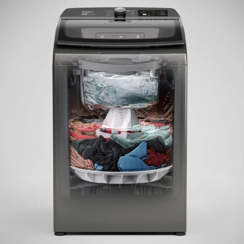 Lavarropas De Carga Superior Whirlpool Wwh10at Titanio 10kg