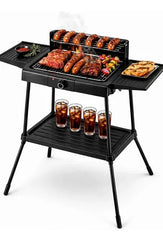 Parrilla Electrica Acero Inoxidable Kanji Brasa 2200 Watts Fácil Limpieza Kjh-be2200sp Negro