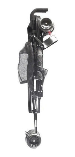 Cochecito Paraguitas Plegable Para Bebe Bebesit 1052 Tours  Negro/celeste