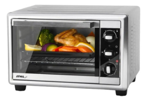 Horno Atma Grill Hg1722p Plateado 17l