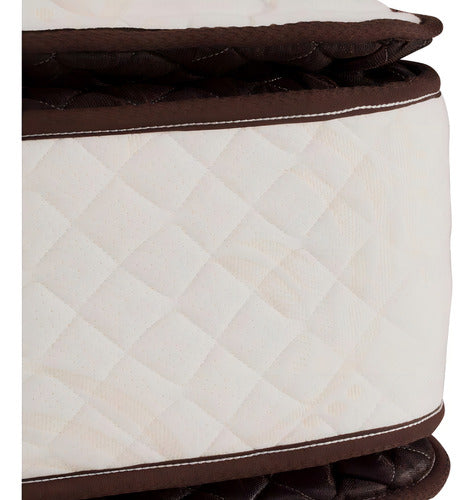 Colchón De Resortes Cannon Resortes Sublime 2 Plazas Con Doble Pillow Top Blanco
