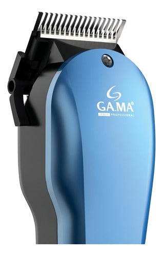 Cortadora De Pelo Gama Gm593 13 Piezas Profesional Magnetic Azul