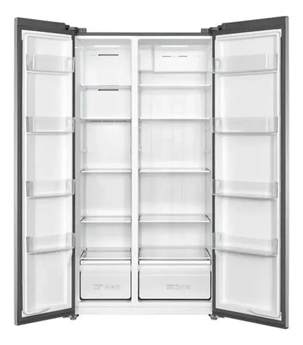 Heladera Side By Side Tcl P520sbn Inverter No Frost Inox Inoxidable
